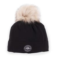 Tuque Pompon Unie Noire 7-14ans