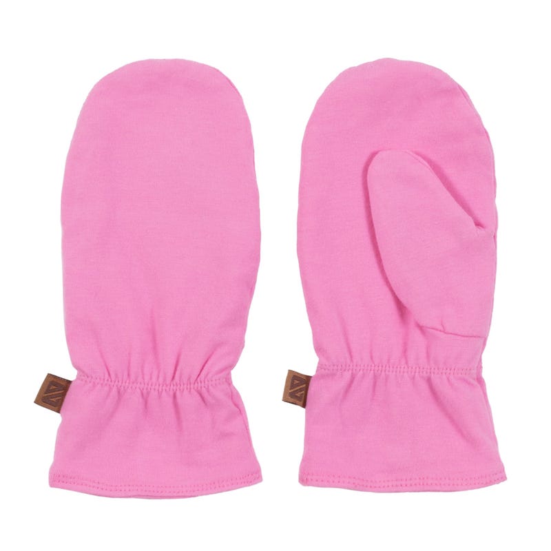 Nanö Pink Jersey Mitts 2-6y