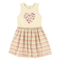 Robe Rayée Coeur 2-8ans