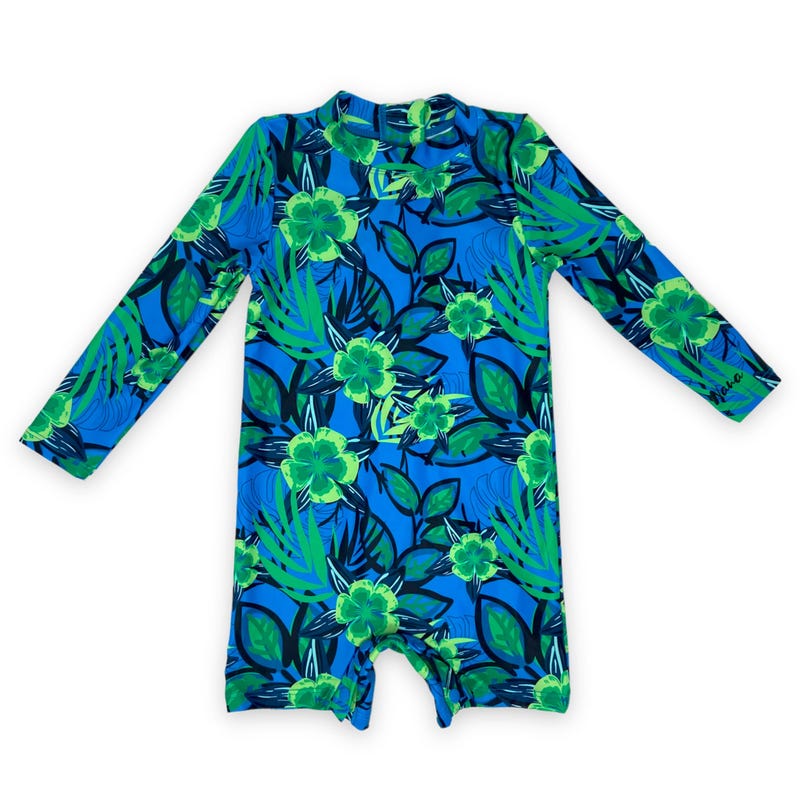Tropical Long Sleeves UV Swimsuit 3-24m