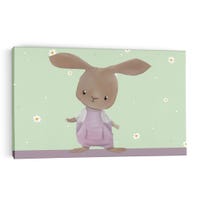 Toile - Lapin en salopette