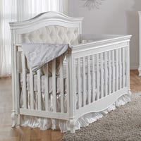 Diamante Convertible Crib - Vintage White