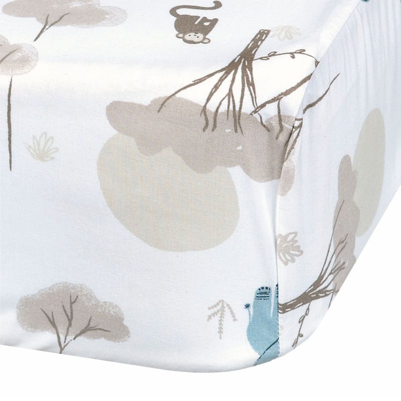 Crib Fitted Sheet - Jungle