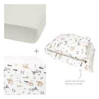 Crib Bedding Set 3 Pieces - Safari