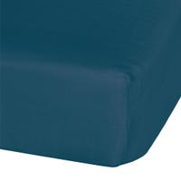 Crib Fitted Sheet Muslin Navy