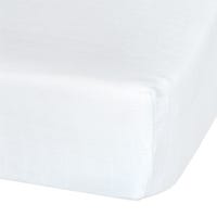 Drap Contour pour Lit de Bébé - Mousseline Blanc
