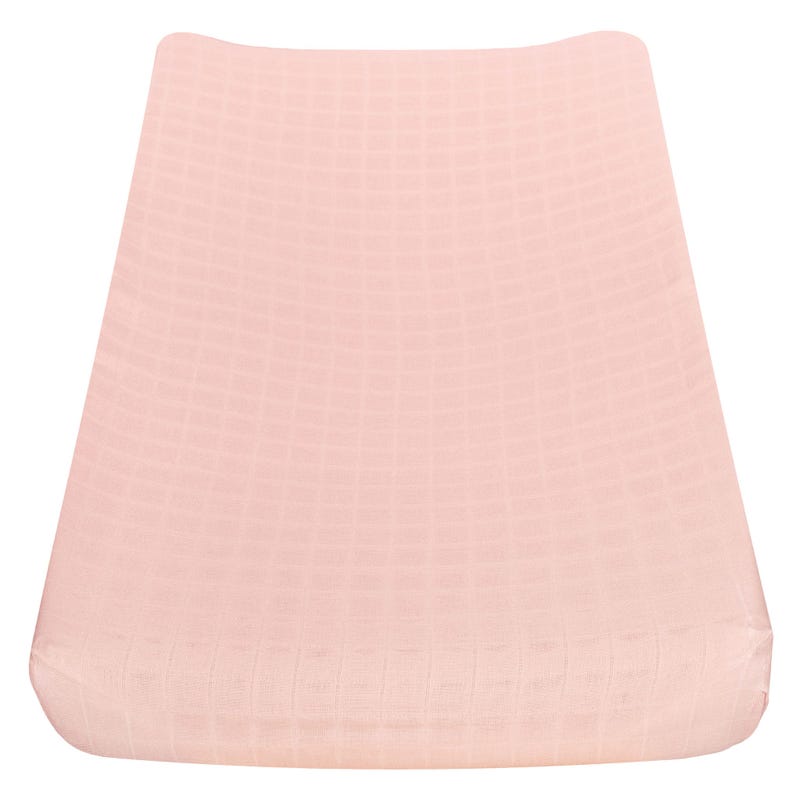 Muslin Changing Pad Cover - Rose