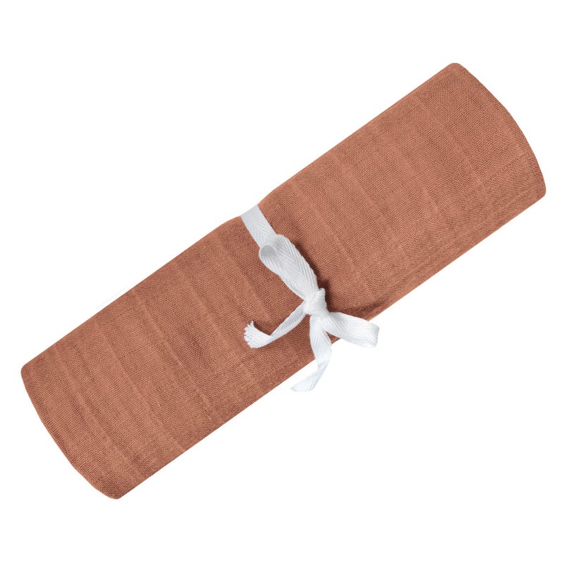 Muslin Swaddle Blanket - Cinnamon