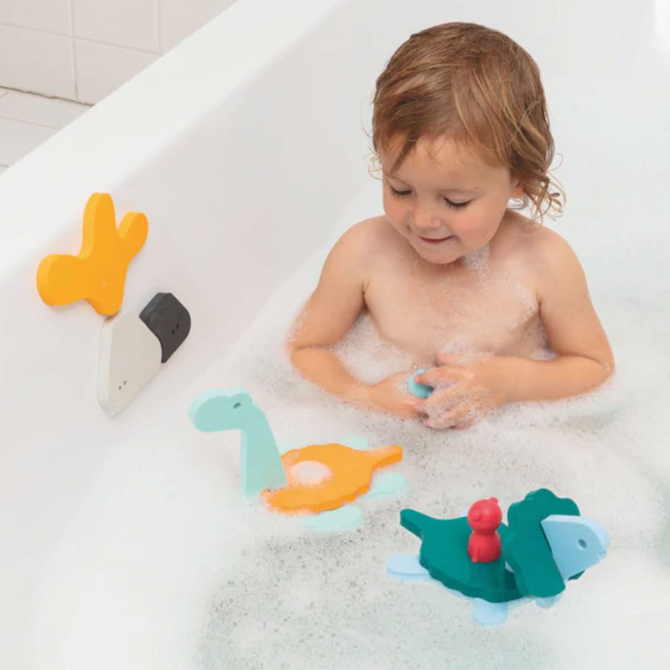 Quut Puzzle Friends Bath Toy - Dinosaur