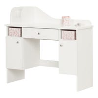Meuble Coiffeuse avec Tiroir - Vito Blanc solide
