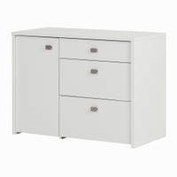 Meuble de Rangement avec Tiroir classeur - Interface Blanc Solide