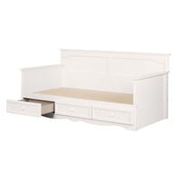 Savannah Twin Daybed with 3 Storage Drawers - Pure White