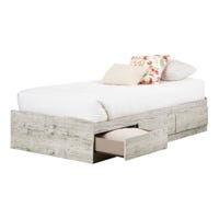 Navali Twin Mates Bed with 3 Drawers - Seaside Pine