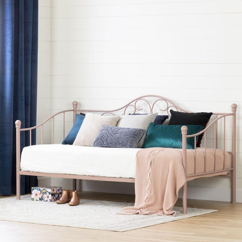 South Shore Furnitures Metal Twin Daybed - Savannah Pink