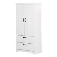 Armoire penderie - Farnel Blanc Solide
