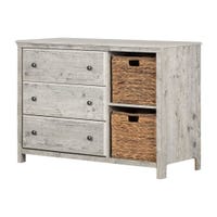 Chest with 3 Drawers and Baskets Cotton Candy - Seaside Pine