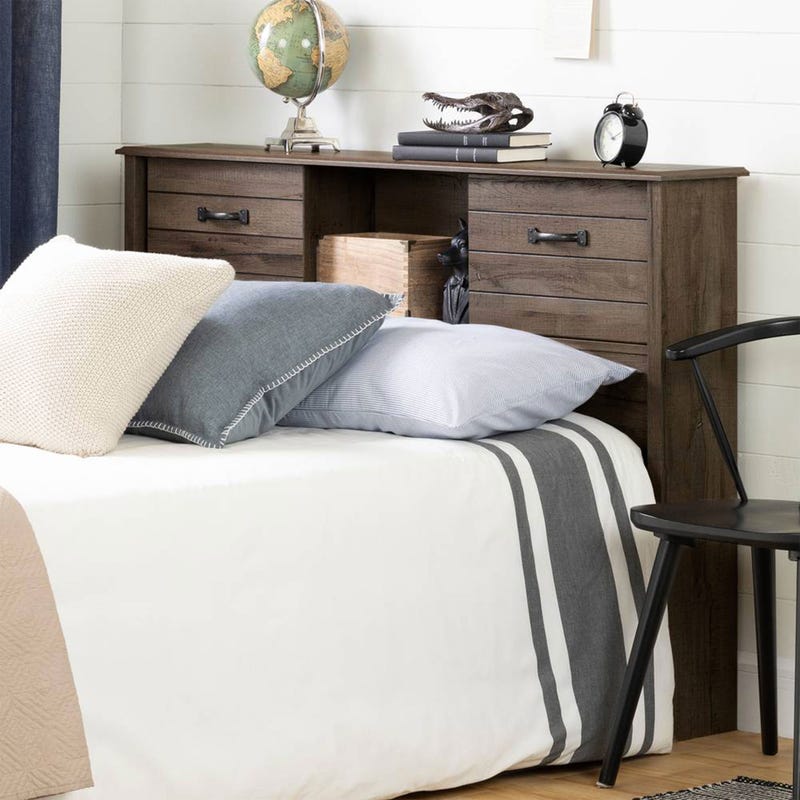 South Shore Furnitures Double Bed Headboard Asten - Oak