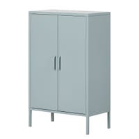 Metal 2-door Accent Cabinet Crea - Pale Blue