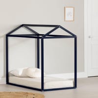 Lit Maison Lit de Transition pour enfant - Sweedi Bleu Marine