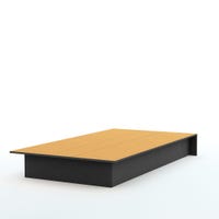 Platform Twin Bed - Libra Pure Black