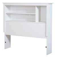 Vito Twin Bookcase Headboard - Pure White