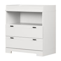 Reevo Changing Table with Storage - Pure White