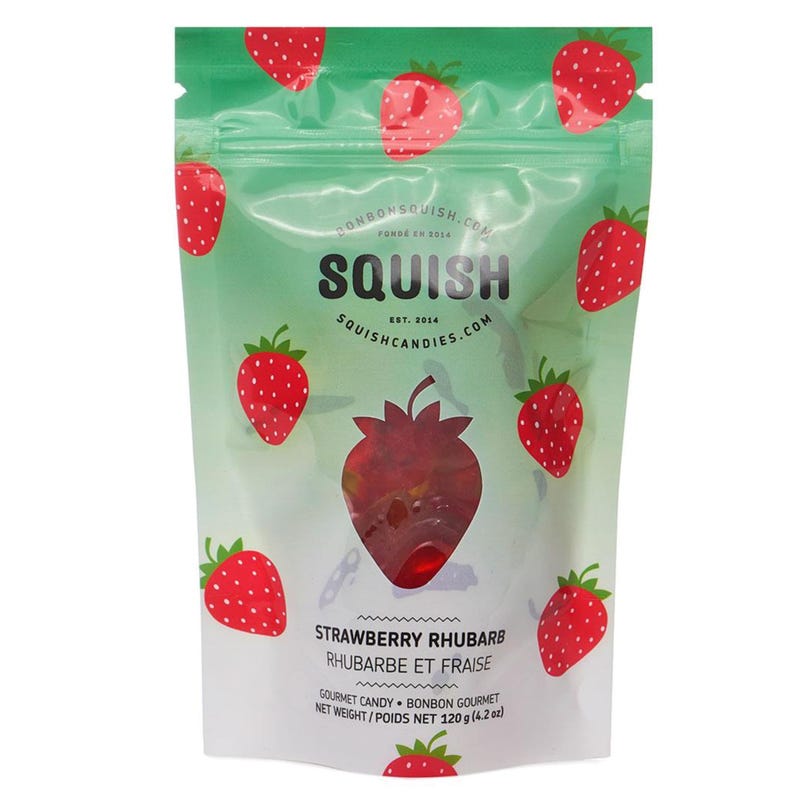 Squish Strawberry Rhubarb Candies 120g