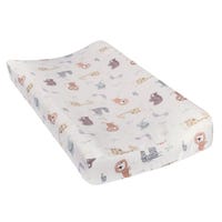 Deluxe Flannel Changing Pad Cover - Jungle Friends