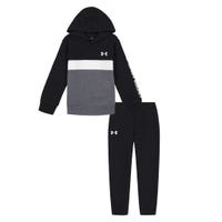 Branded Hoodie Set Black 4-7y