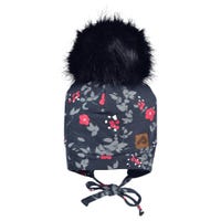 Tuque Pompon Floral 0-24mois