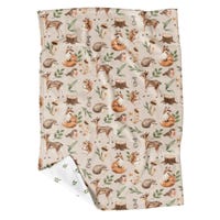 Petite Couverture Minky - Forêt