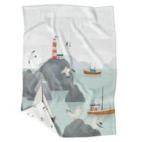 Petite Couverture Minky - Mouette