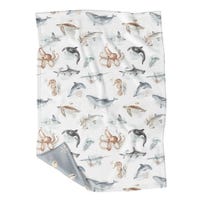 Minky Little Blanket - Ocean Willy