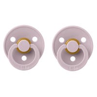 Pacifier Bibs 0-6m Set of 2 - Lilac (Size 1)
