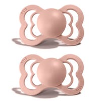 Silicone Symmetrical Pacifier Supreme 0-6m Set of 2 - Blush (Size 1)