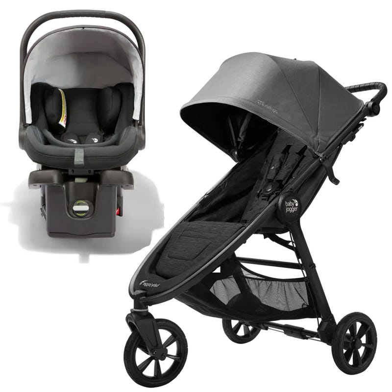 City Mini GT2 Stroller +City Go Car seat 4-35lb –Grey/Black