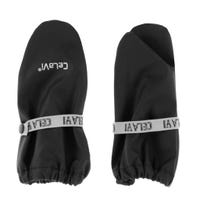 Black PU Mittens 0-10y