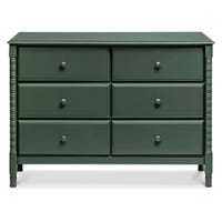 Jenny Lind Spindle 6-Drawer Dresser - Green