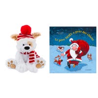 Livre Le Père Noël a Peur Des Chiens+ Peluche Chiot