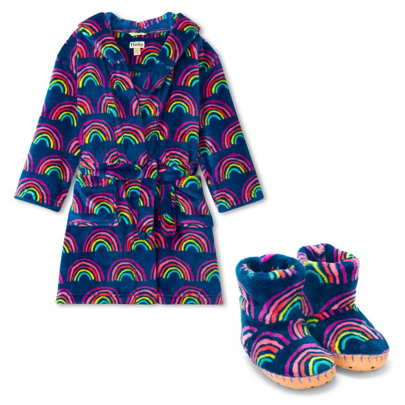 Rainbow Dreams Robe + Slippers