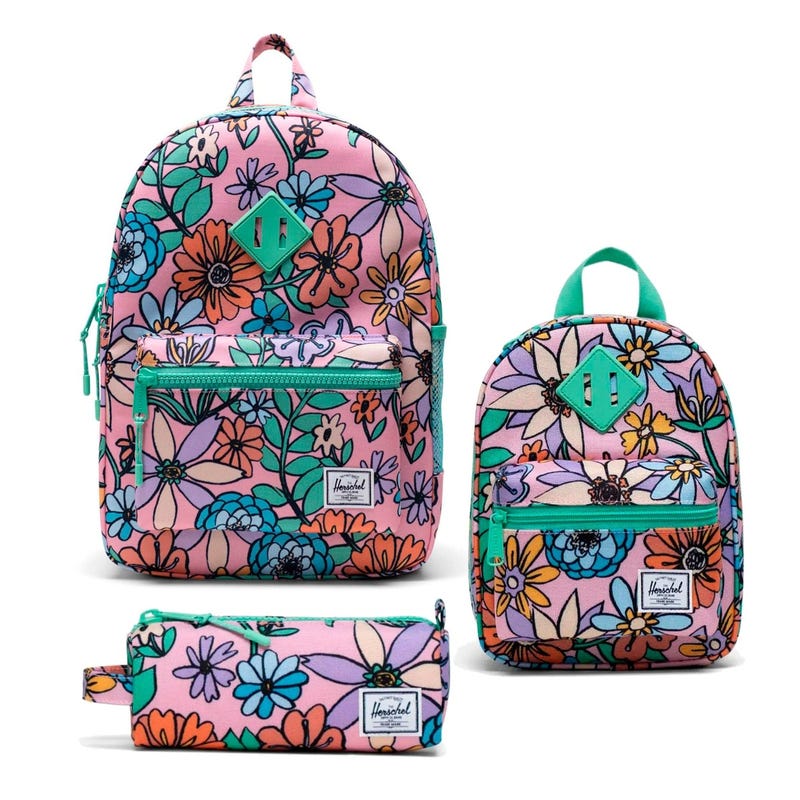 Heritage™ Youth Backpack + Lunch Box + Pencil case - Flowers