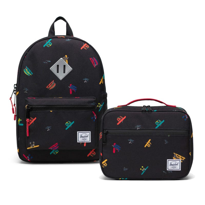 Heritage Youth Backpack + Pop Quiz Lunch Box - Seaplanes