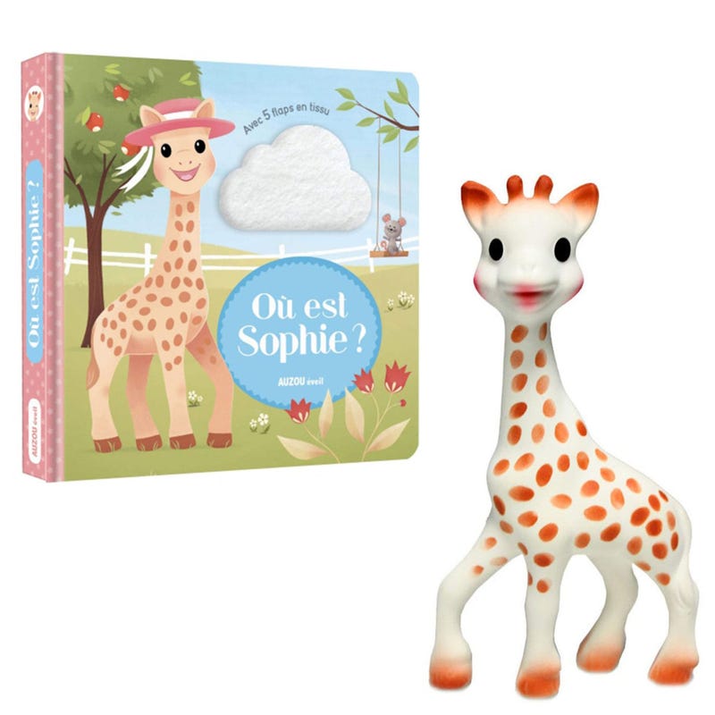Sophie La Girafe + Livre "Où est Sophie"