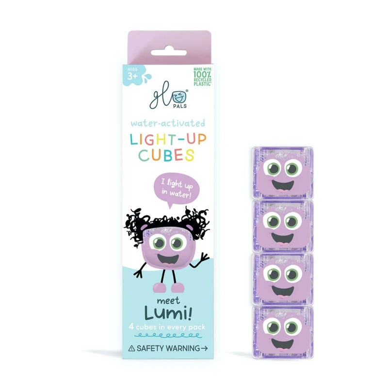 Glo Pals Light-Up Cubes for Bath - Lumi