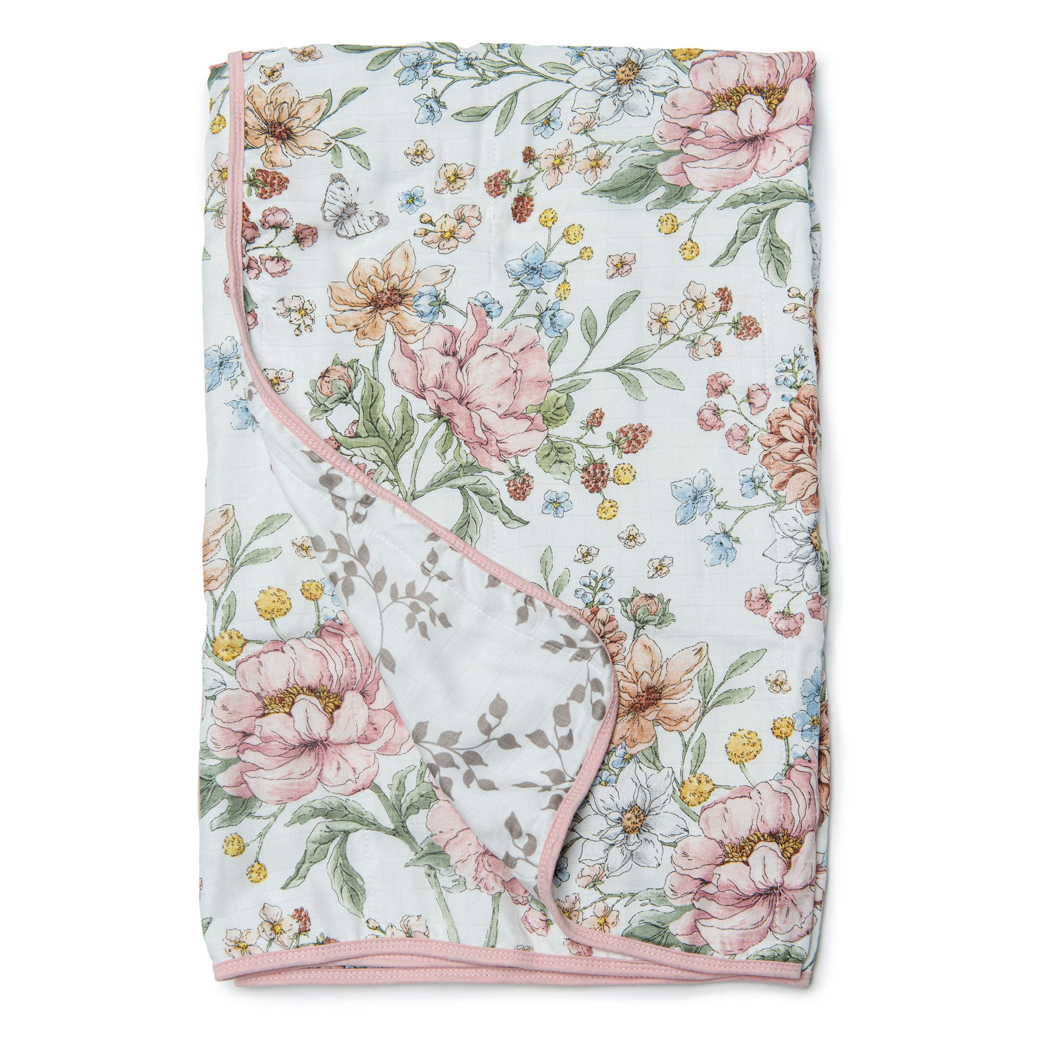 Loulou Lollipop Muslin Quilt Blanket Secret Garden Clement