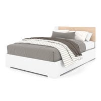 Double Bed - White Natural