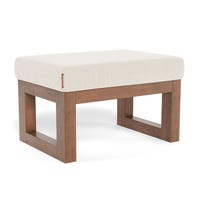 Joya Ottoman - Dune / Walnut