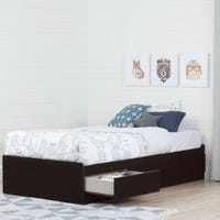 Vito Twin Mates Bed with 3 Drawers - Chocolate