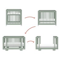 Yuzu 8-in-1 Convertible Crib - Sage